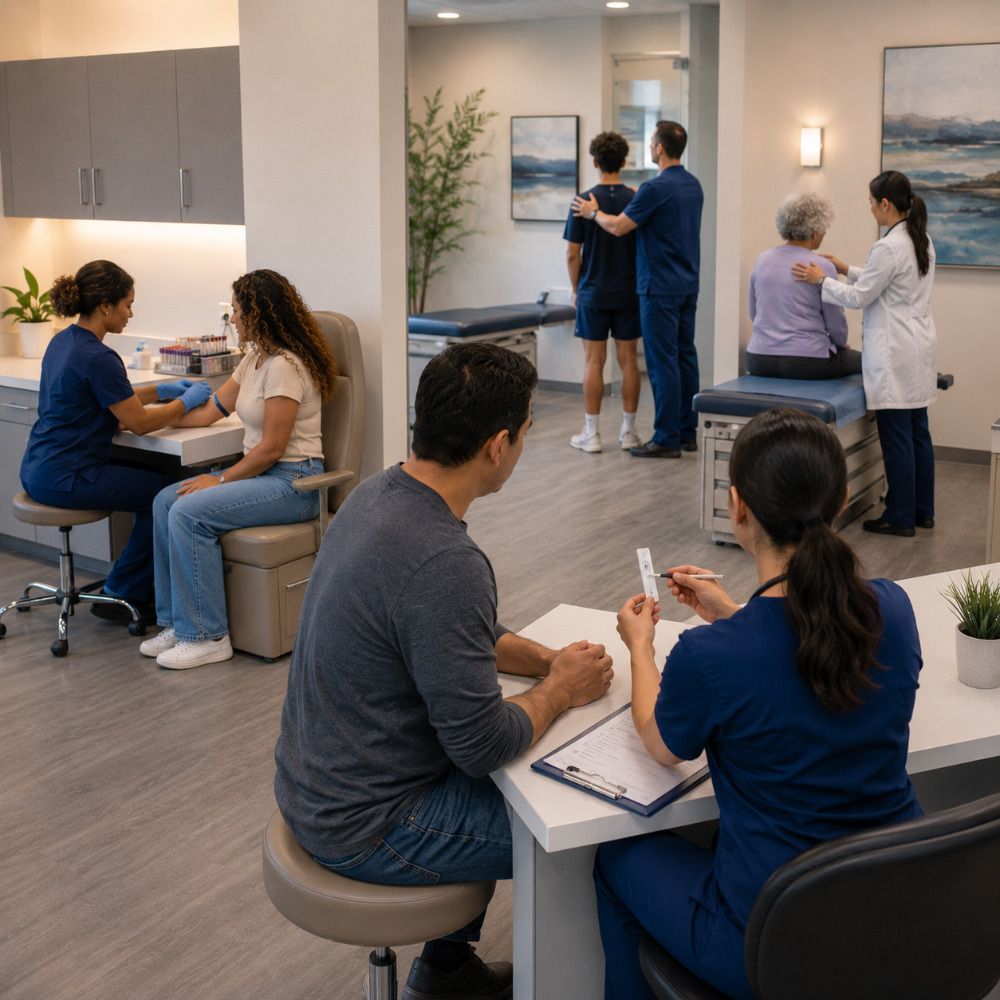 One-stop labs testing and physicals center in South Euclid Ohio.