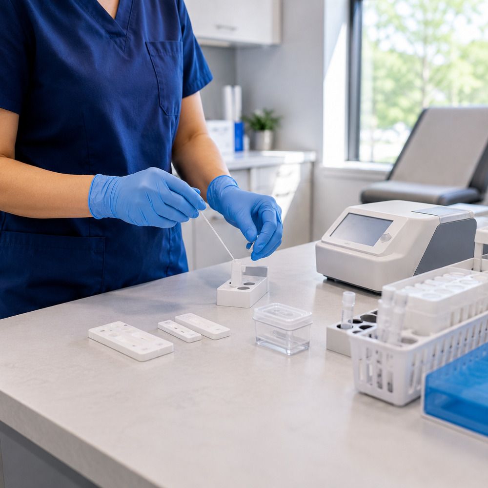 Rapid flu and strep testing services in South Euclid Ohio.